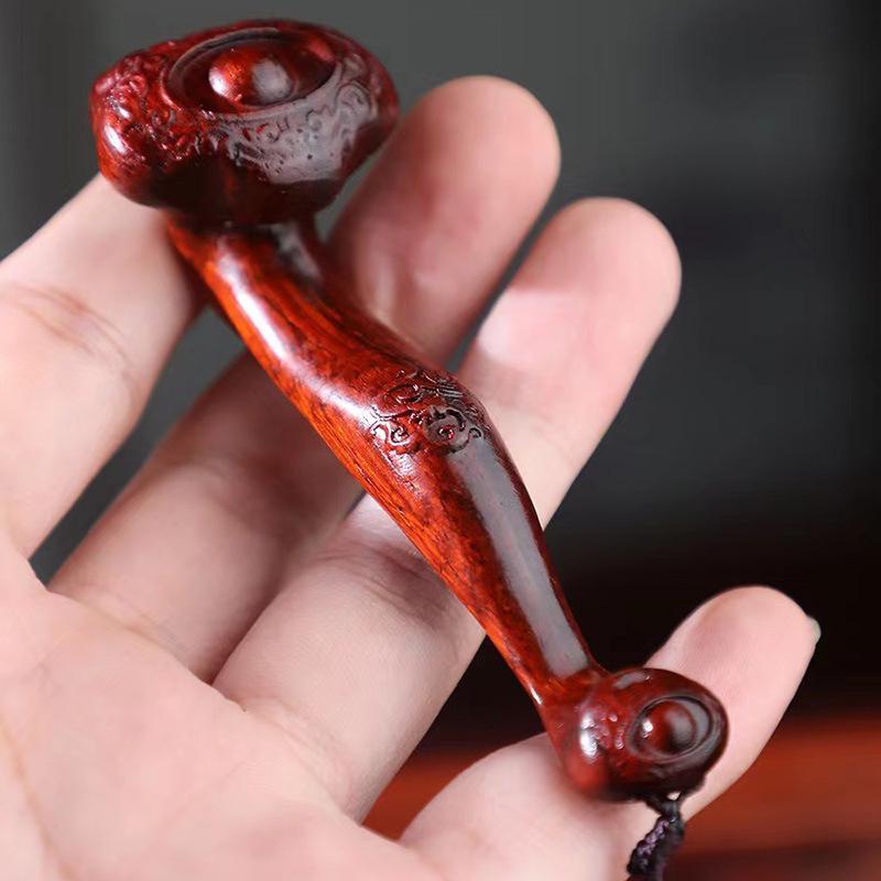 Small-Leaf Red Sandalwood Pendant: Wealth-Attracting Pixiu, Gourd, Dragon, Tortoise Design