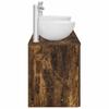Bathroom Cabinet Set 3 pcs Smoked Oak