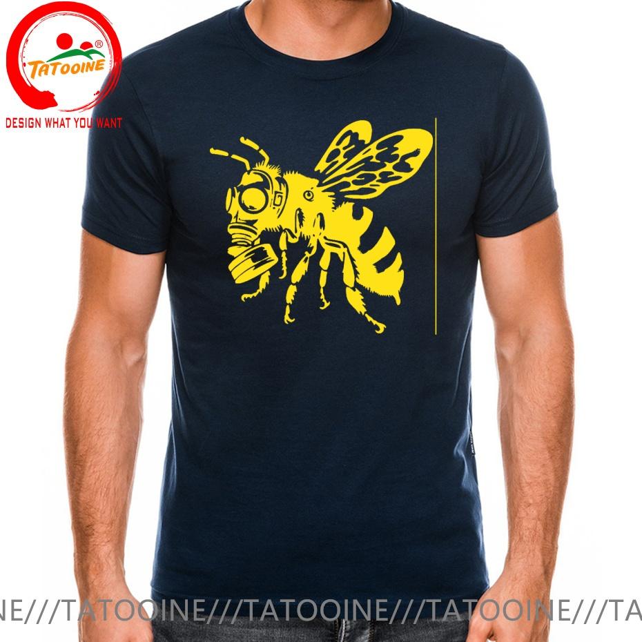 Funny Design Bee With Gasmask Sred Doublet Unisex Fashion Trendy Casual Clothing Stylish Tops Tee Shirt Leisure Tshirt Unisexs