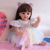 Lifelike 55cm Full Silicone Body Reborn Baby Doll Betty So Truly Like Toddler Baby Dolls for Girls Straight Leg Standing Reborn Boneca Menina Kid Gift