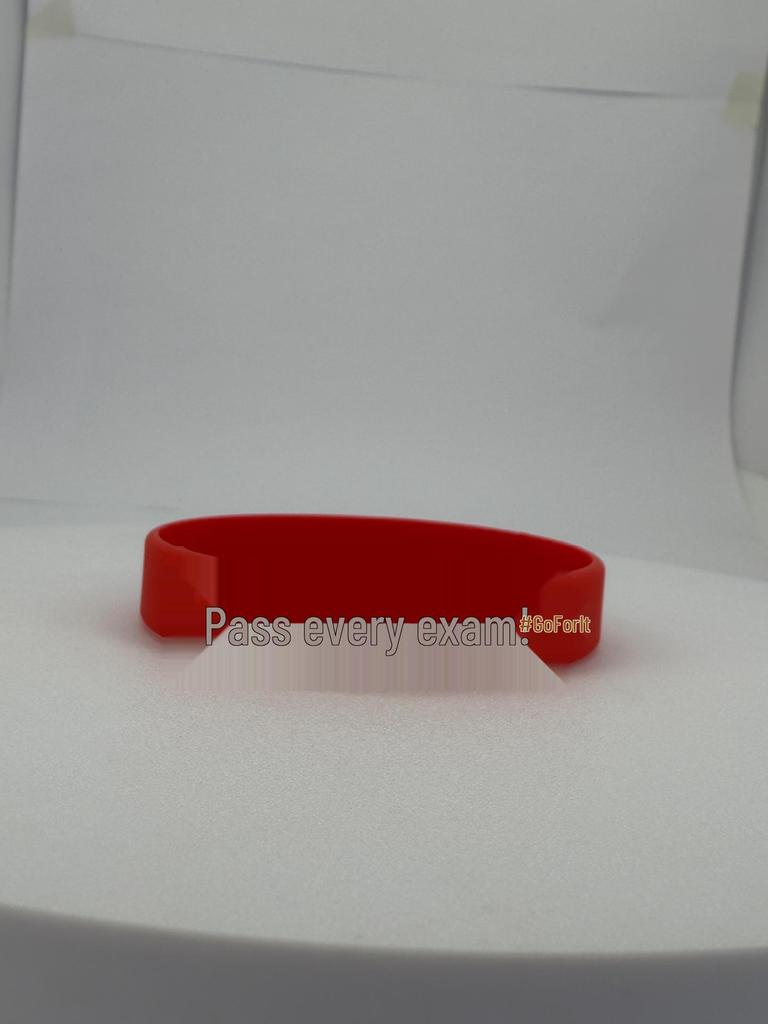 Motivational Silicone Bracelet for Exam Success