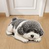 2D Home Decor Carpet Non-Slip Cartoon Carpet Cute Dog-Shaped Area Rug  Living Rooms