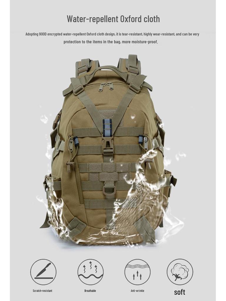Multifunctional Camouflage Tactical Backpack - Large Capacity for Outdoor Sports & Travel