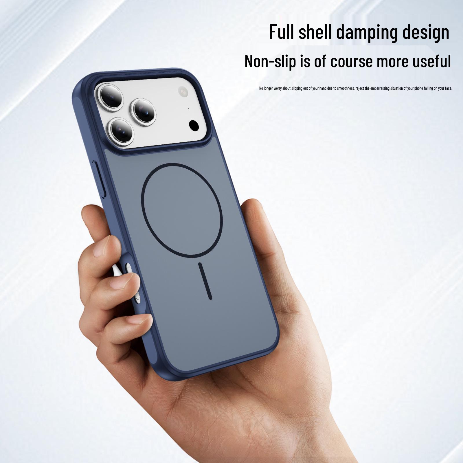 iPhone 17 Pro Max Dual-Color Magnetic Wireless Charging Case with Rotating Stand iPhone 16 Plus