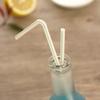 100Pcs Colorful Bendable Straw Drinking Kunststof Straw for Milk Tea Bar Party Rietjes Drinking Wedding Kitchen Beverage Straws