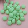 Beaded Material Necklace Bracelet 30pcs Solid Color Fashion Rubber Jewelry Accessories Handmade 12mm Flat Round Beads DIY  Accessories