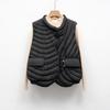 Down vest new national standard 90 down casual autumn and winter light and simple solid color round neck loose coat