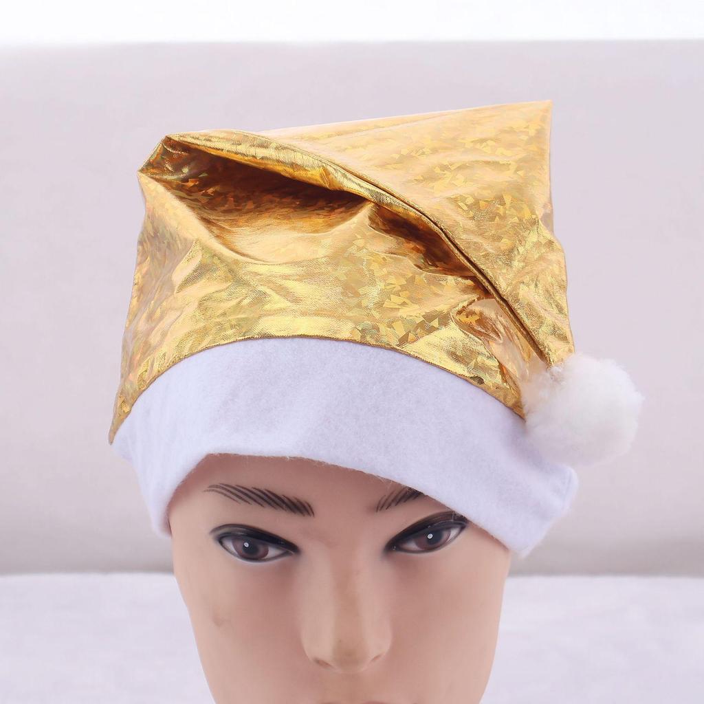 LED Light Plush Christmas Hat for Adults & Children - Festive Party Dress-Up Decoration