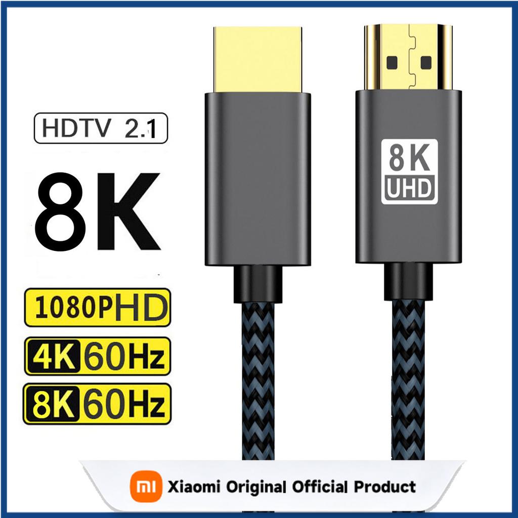 Xiaomi 8K HDMI-compatible Cable for Xiaomi Mi Box 8K/60Hz 4K/120HZ 48Gbps Digital Cable for PS5 PS4 Laptop TV Monitor Projectors