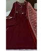 Indian Women Designer Party Wear Salwar Suit Kurti Bollywood Top Tunic Cotton Kurta Pant Dupatta Set