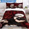 Tokyo anime Artwork 3pcs K-pop music group Bedding set,Ideal for Bedroom, Dormitory,Including Duvet Cover And 2pcs Pillowcases,Fan gifts