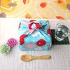 Miyamoto-Towel Made Japan Furoshiki Okami-san no Kofuroshiki 5050cm Striped Houndstooth 30045