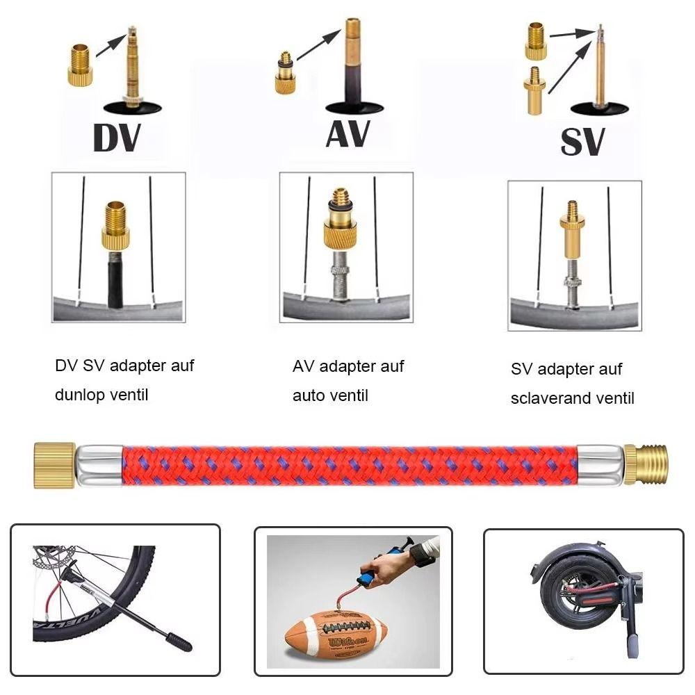 Air Nozzle Presta Schrader Valve Inflator Tool Valve Adapter Tools  Sports Balls