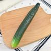 Squeeze Vegetable Toy, Realistic Fake Cucumber Eggplant Stress Ball, Soft PU Slow Rise Fidget for Adults, Farmhouse Kitchen Decor