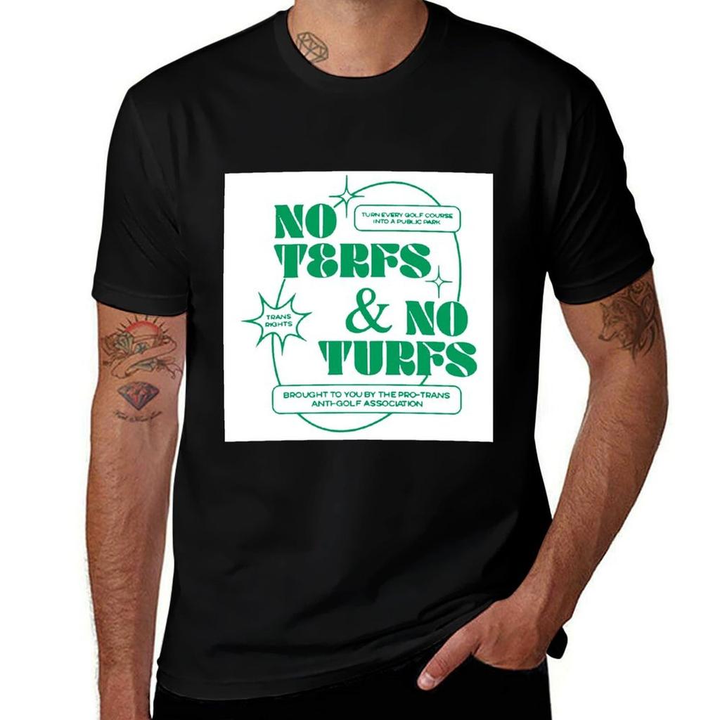 No Terfs And No Turfs Shirt Pride Month Shirt Tshirt Casual Graphic Print Tee