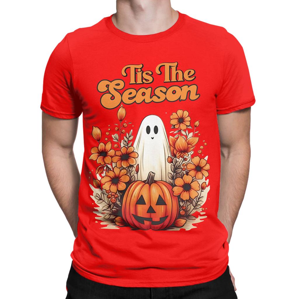 Tis The Season Autumn Halloween Classic Funny 100 Cotton Tshirt Halloween Tees Tops For Unisex