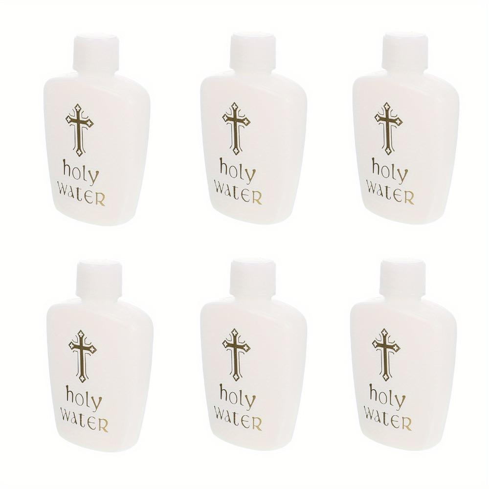 6 шт. пустых бутылок для святой воды, набор графинов, реквизит для святой воды, белый набор, пасхальная бутылка для святой воды, католическая бутылка для святой воды 6pcs
