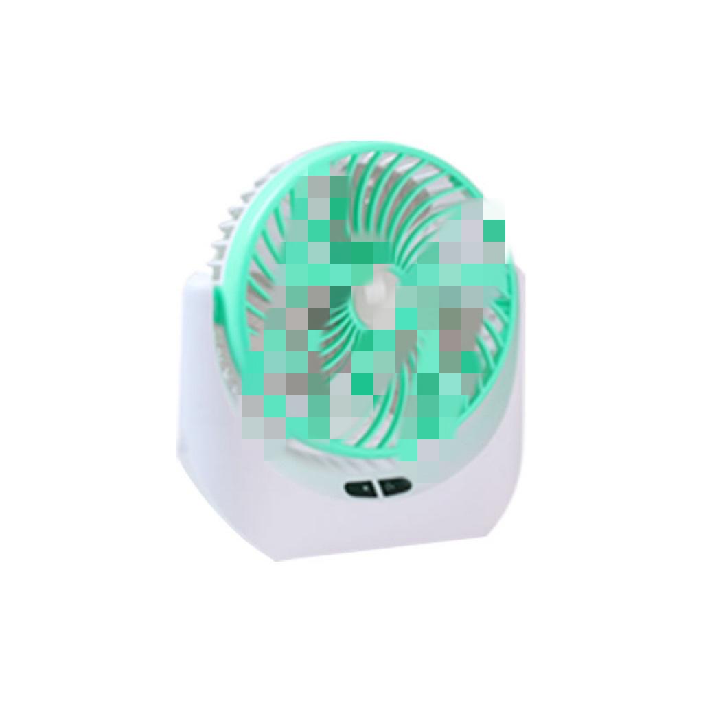 

Portable USB Rechargeable Desktop Fan with Light, 3-Speed Settings for Dorms 20*7*21cm светло-зеленый
