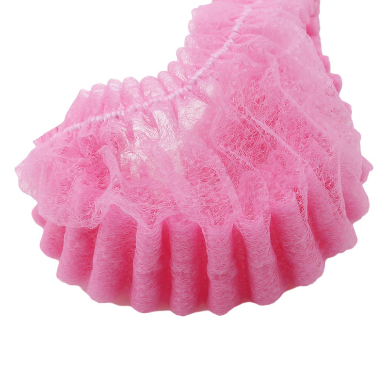 100PCS Disposable Bouffant Caps Elastic Head Cover Breathable Non-Woven Hair Nets For Workers Kitchen Labs Beauty Salon