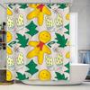 Tuniu Cute Gingerbread Man Christmas Shower Curtain Funny Holiday Design for Kids & Adults