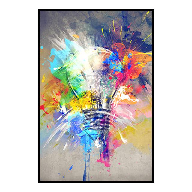 Abstrakte Graffiti Licht Bild Poster Leinwand Malerei Drucken Cuadros Wand Kunst Dekoration Wandbild Für Moderne Wohnkultur Kein Rahmen