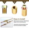 12Pcs  3/8-24 Inverted Line 3/16 inch Brake Connector Fittings Brass Unions