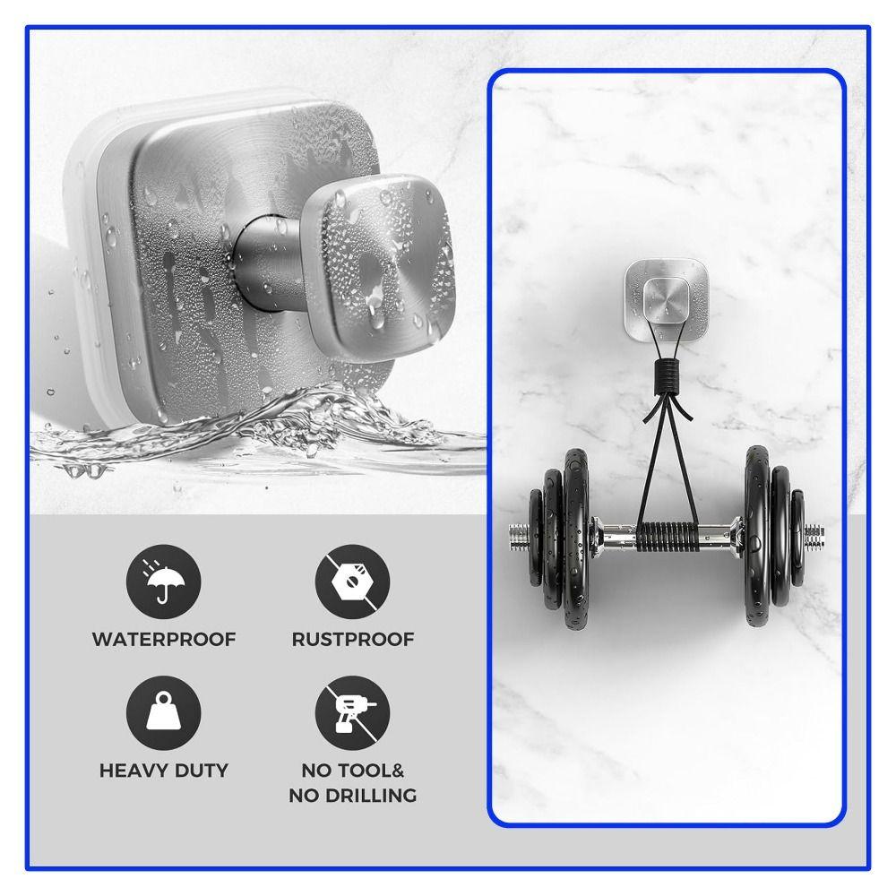 Stainless Steel Suction Cup Hooks Wall Mount Hanging Towel Rack Strong Suction Cup Holder  Mirrors