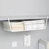 Multi Functional Iron Bottom Hanging Basket Perforated Kitchen Bathroom Storage Basket Storage Rack