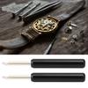 2PCs Watch Repair Kit Battery Remover Silver Pry Hand Tool Black Long Handle Aluminum Steel