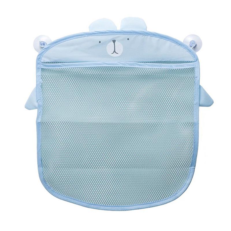 Bathroom Sundries Storage Hanging Bag Mesh Bag Basket For Kids Bath Toys Bag Cartoon Waterproof Cloth Hanging Bag