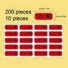 200 Pcs Rectal Use Only Stickers Permanent Adhesive Paper Label With Surface Waterproof, Red Background And Striking Black Font