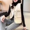 Women's Imitation Mink Vest Spring Autumn Plush Knitted Cardigan Vest Knitted Sleeveless Waistcoats