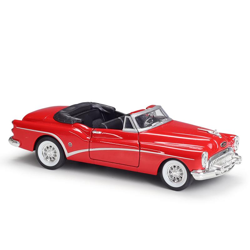 

WELLY 1/24 1953 Buick Skylark Alloy Sports Car Model Diecast Metal Classic Old Vehicles Car Model High Simulation Kids Toys Gift червоний