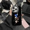 Hedgehog Knuckles Phone Case For iPhone 17,16,15,14,13,12,Pro MAX Black Matte Shockproof Cover