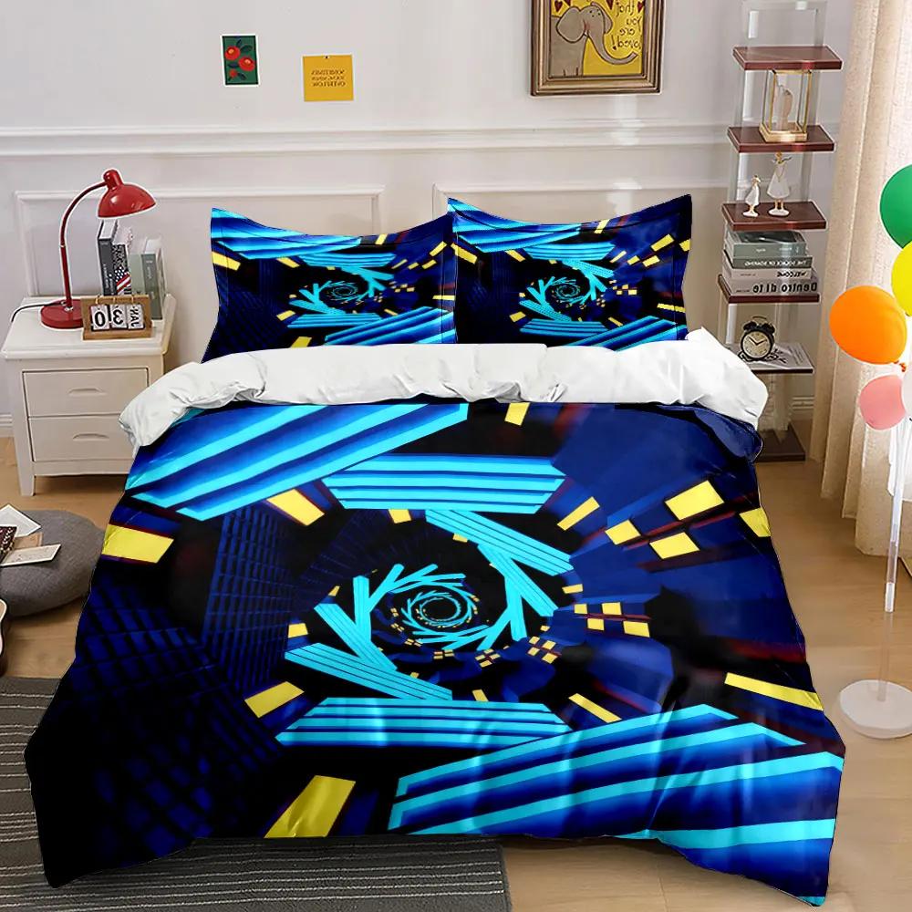 "Futuristic Decor Set for Room" Soft Comfortable Duvet Cover Bedding Set Included 1*Duvet Cover & 2*Pillowcases gift