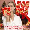 Year of the Horse Red Envelopes 6 Pieces Holiday Party Supplies Spring Festival Red Packets for Event Planners Wedding Birthday