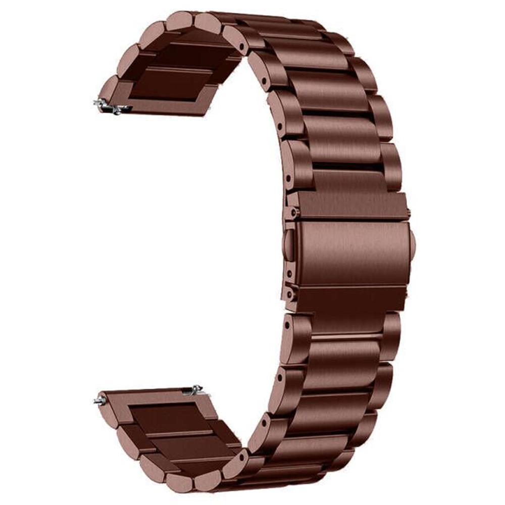 

For Huawei Watch 3/Watch 3 Pro 316L Stainless Steel 3-Bead Watch Strap 22mm Replacement Band Antique Copper