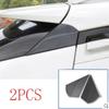 1Pair Carbon Fiber Style Rear Window Side Spoiler Wing Strip Protection Trim for Toyota C-HR CHR 2016-