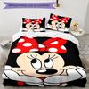 3pcs Minnie Bedding Set Duvet Cover Closure Includes 1 Duvet Cover & 2 Pillowcases, Soft and Comfortable for All Seasons.
