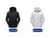 Men's Plus Size Hooded Windbreaker Jacket - Casual Spring Student Outerwear