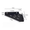 Wall-Mounted Acrylic Corner Shelf Triangular Storage Rack