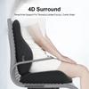 Memory Foam Electric Massage Waist Pad Office Backrest Hot Compress Relieve Soreness Waist Protection Integrated Lumbar Support