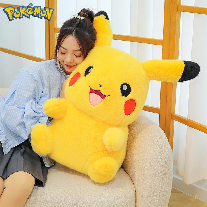 35506080Cm Pokémon Pikachu Plushies Cartoon Anime Stuffed Kawaii Big Size Ornament Comfortable Soft Doll Children'S Toys Gift