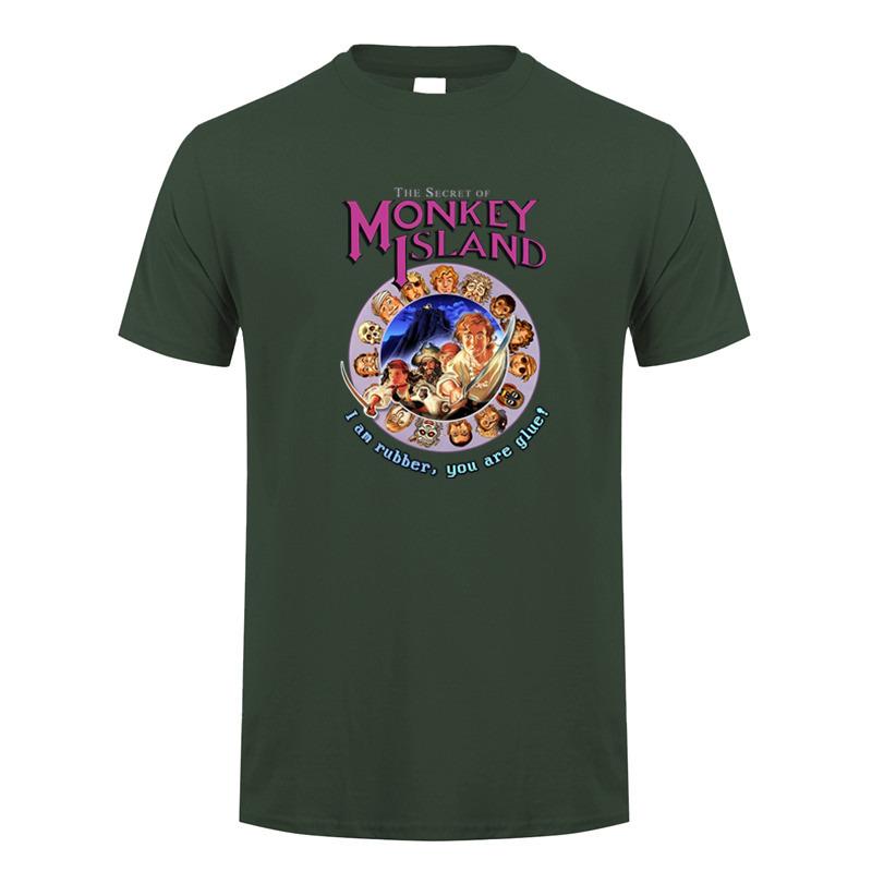Secret of Monkey Island T Shirt Summer Unisex Cotton Short Sleeve Tshirts Funny Tshirt Unisex Tops Tee DZ