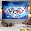 Custom Name Blue Jays Logo Tapestry Room Decoration Wall Hanging for Living Room Bedroom, dormitory, Birthday and Christmas gifts