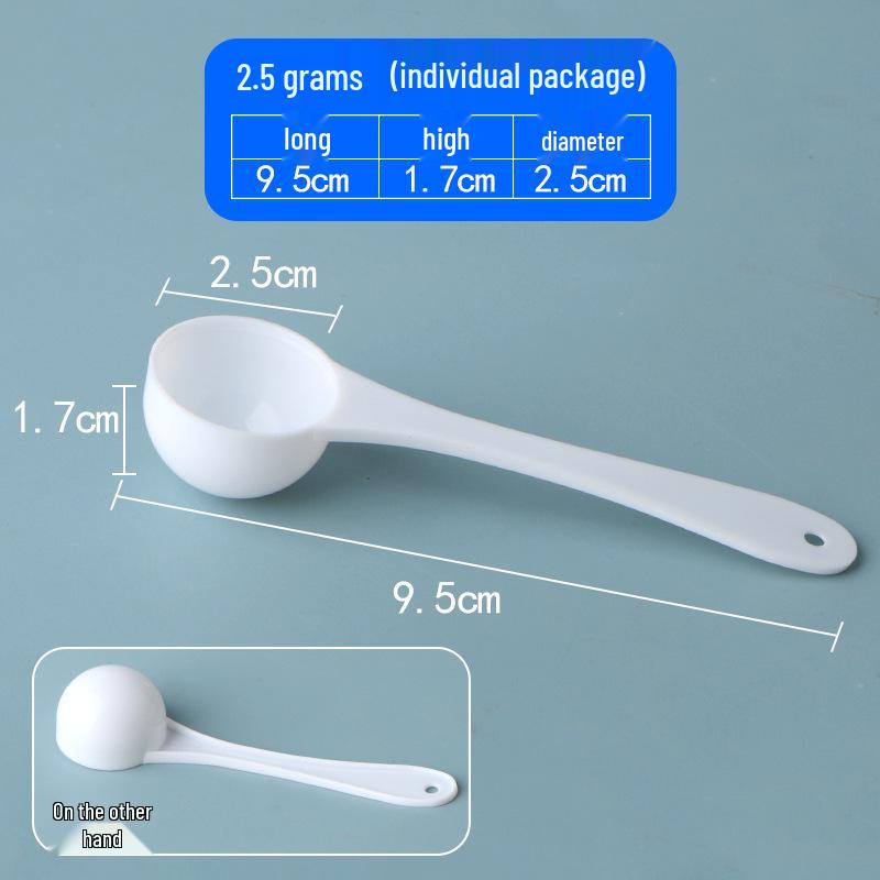 Individually Packaged Disposable Plastic Measuring Spoons: 1g, 3g, 5g, 10g, 15g for Liquid & Powder