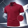 Summer New Men Short Sleeve Lapel Pure Color Polo Shirt Men Business Casual Golf Polo Shirt Tops