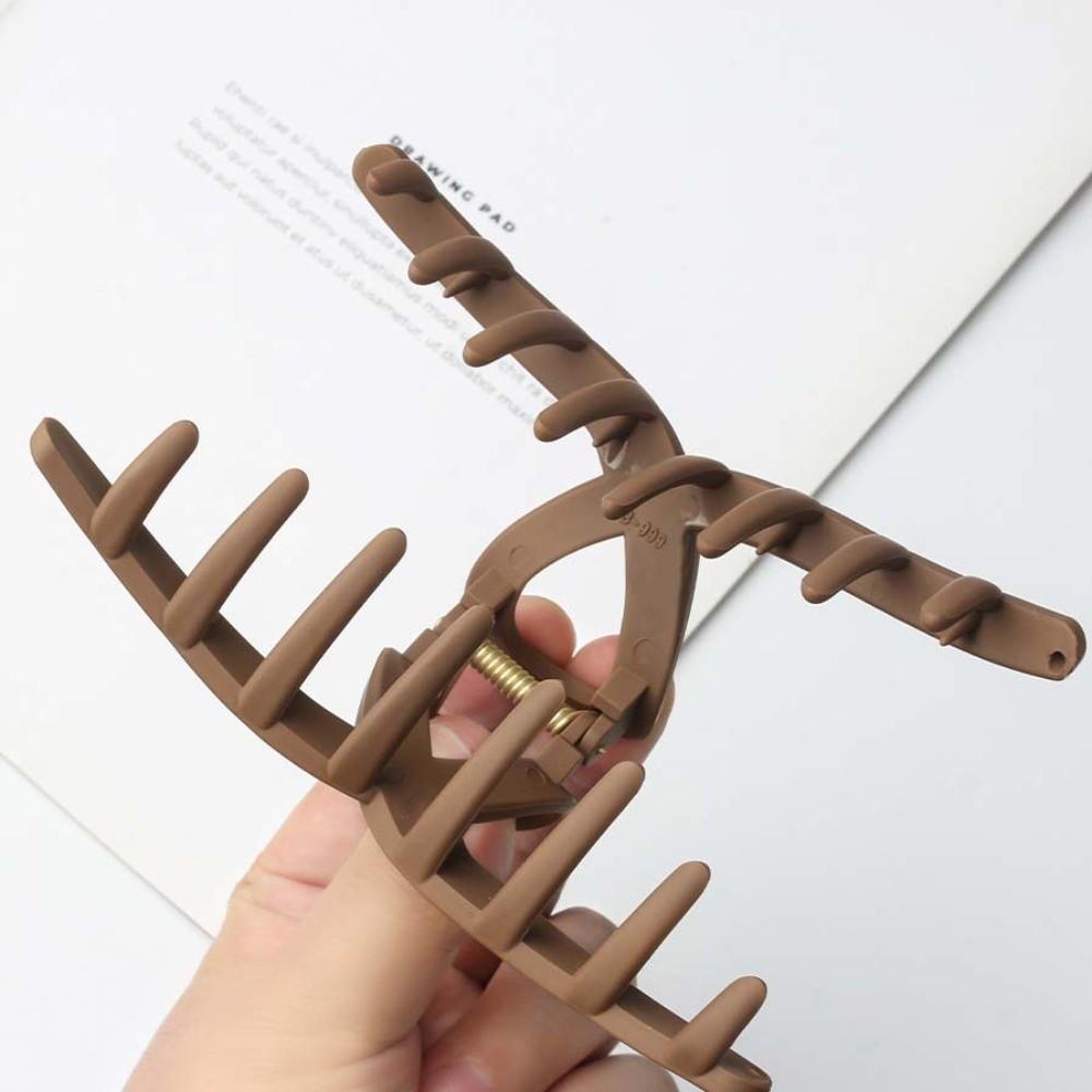 Korean Style Silicone Shark Clip Safe Straight Line Shaped Hair Claw Solid Color Shark Clip  Party