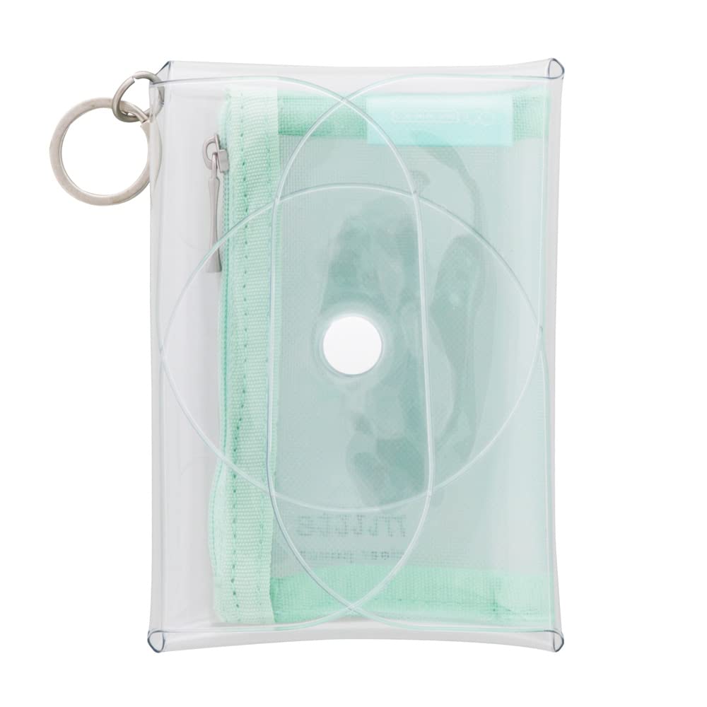 Sunstar Stationery Clear Mini Pale S2321599 Pouch, Mitte, Green,