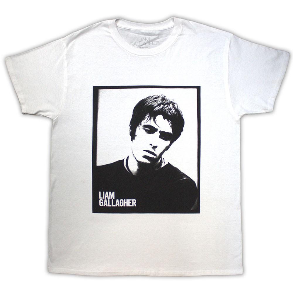 Liam Gallagher Framed Photo T-Shirt White New XXXL